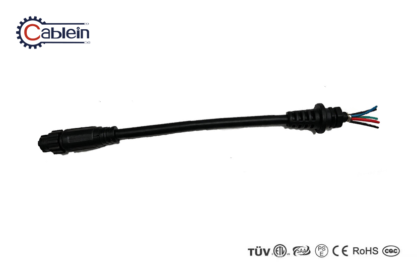Watertight molded strain relief